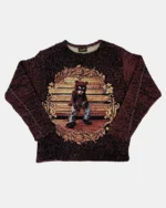 Dropout Woven Tapestry Sweater