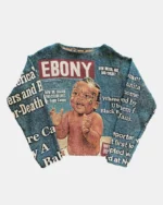 Ebony Mag Woven Tapestry Sweater