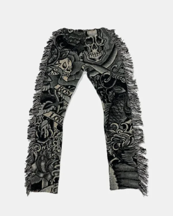 “Love Kills Slowly” Tapestry Pants